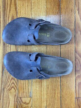 Birkenstock Boston Clog Habana Oiled Leather Size 38